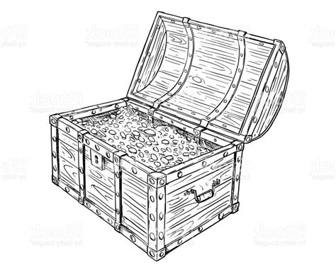 Treasure Chest Drawing at PaintingValley.com | Explore collection of ...