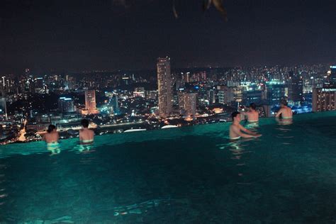 Marina Bay Sands Pool Night