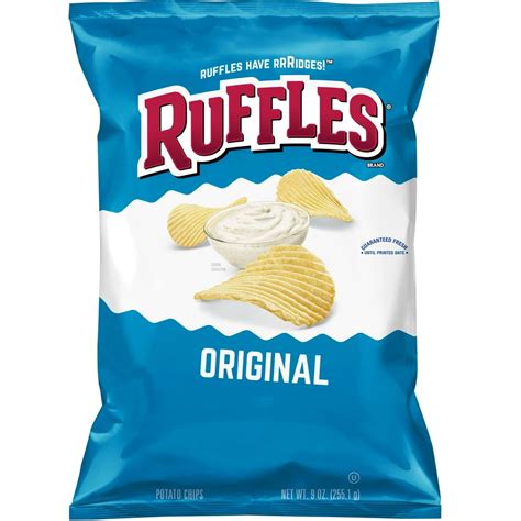 Ruffles Original Potato Chips, 9 oz. Bag - Walmart.com - Walmart.com