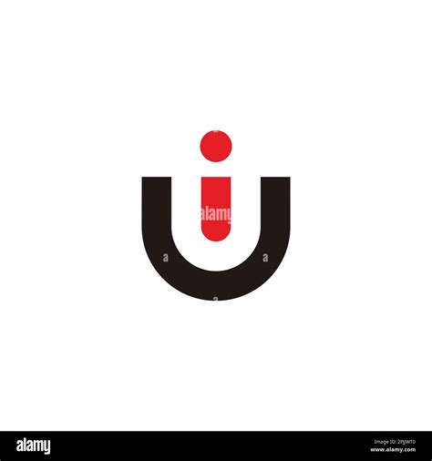 letter iu ui simple geometric cute logo vector Stock Vector Image & Art ...