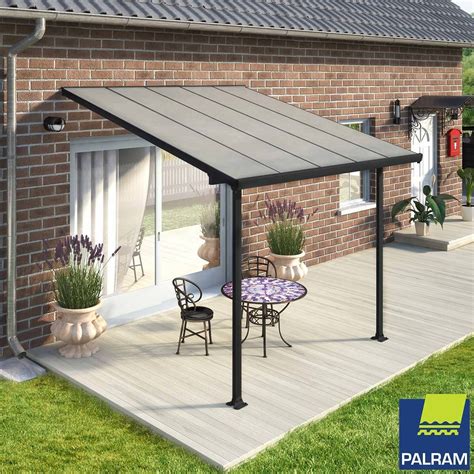 Palram Canopia Feria 3 Veranda Patio Cover, Grey in 4 Sizes | Cost ...