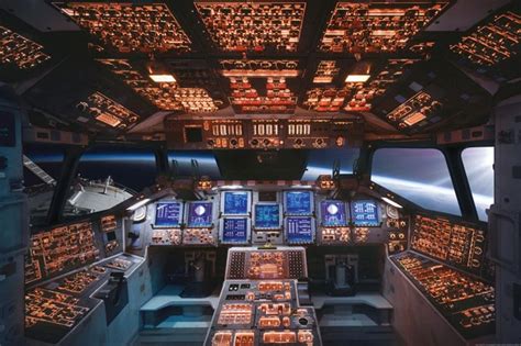 Space Shuttle Cockpit Poster