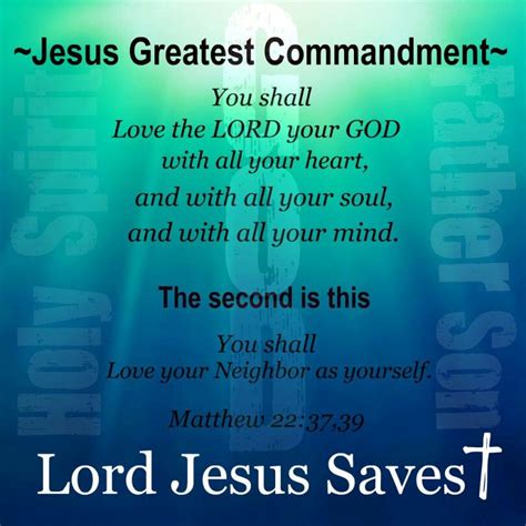 Jesus greatest commandment | Greatest commandment, Word of god, Love ...