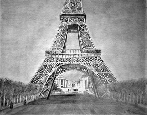 Drawings Of The Eiffel Tower