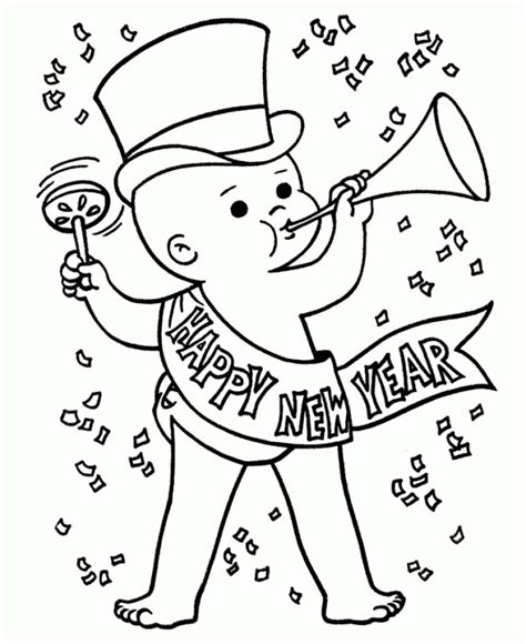 Get This Free Printable New Years Coloring Pages for Kids 29655