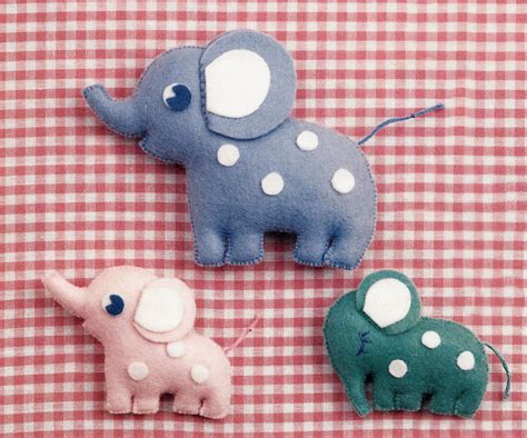 Free Japanese Craft Patterns: Elephants Free Japanese Felt Sewing ...