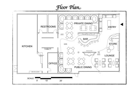 Cafe Kitchen Floor Plan - floorplans.click