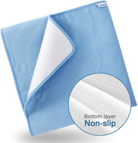 Bed Pads for Incontinence Washable(34" × 52"), Reusable Waterproof Bed ...