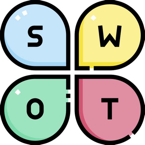 Swot Detailed Straight Lineal color icon