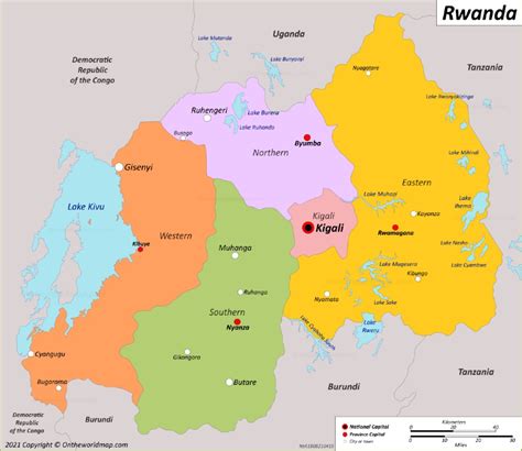 Detailed Map Of Rwanda