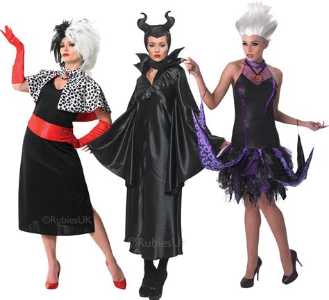 Disney Villains Ladies Fancy Dress Fairytale Book Day Womens Adults ...