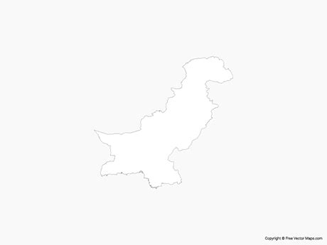 Printable Maps of Pakistan | Free Vector Maps