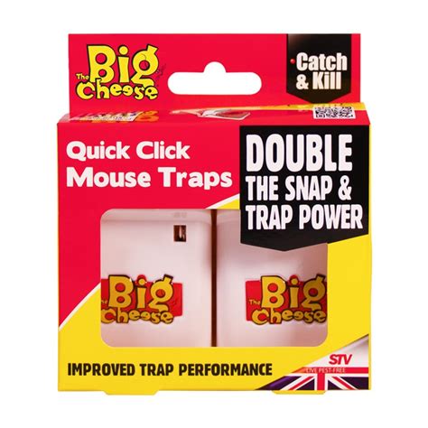 The Big Cheese Quick Click Mouse Traps 2 Pack - Hardware Heaven