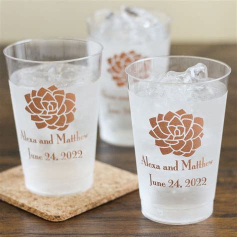 Personalized Clear Plastic Cups | Beau-coup