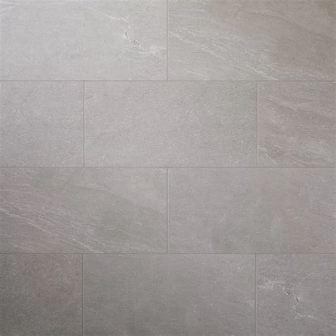 Slate Light grey Matt Stone effect Porcelain Floor tile, Pack of 6, (L ...