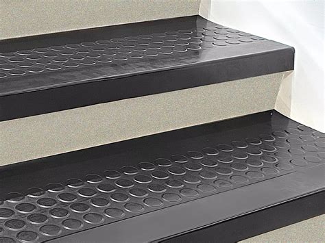 Stair Treads - Rubber, 48 x 12", Black H-3655BL - Uline