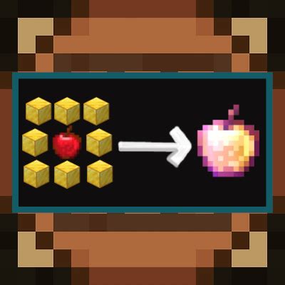 Craftable Enchanted Golden Apple - Minecraft Mod