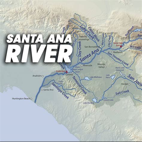 The Santa Ana River | The Santa Ana River runs through three counties ...