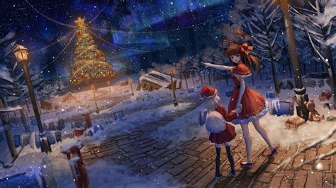 Christmas Tree Anime Wallpapers - Wallpaper Cave