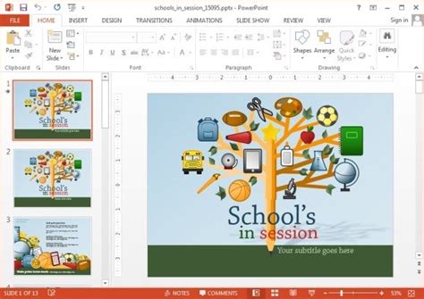 Animated School PowerPoint Templates