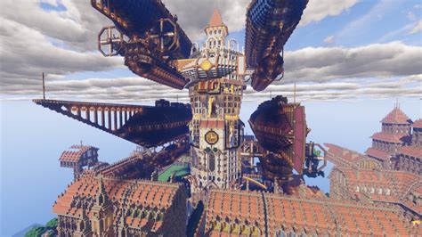 Angard steampunk city Minecraft Map