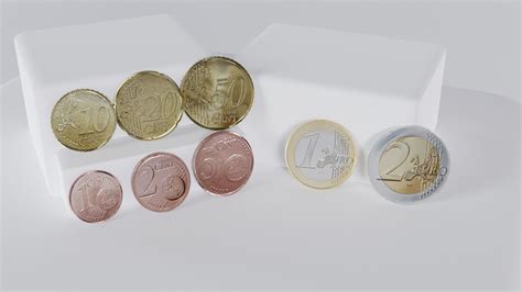 Euro coins - German version 3D model | CGTrader