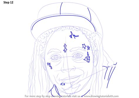 Learn How to Draw Lil Wayne (Rappers) Step by Step : Drawing Tutorials