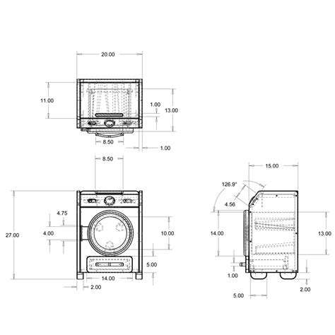 Washing Machine Sizes Chart - Greenbushfarm.com