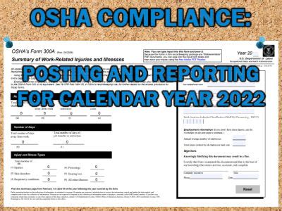 REMINDER: OSHA 300A Forms Need to Be Posted Beginning February 1