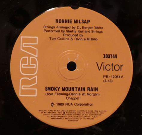 Ronnie Milsap – Smoky Mountain Rain (1980, Vinyl) - Discogs