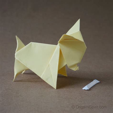 Origami Dog and Origami Bone -Video Instructions