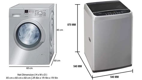 Guide to washing machine types, dimensions, and sizes | Ariel India