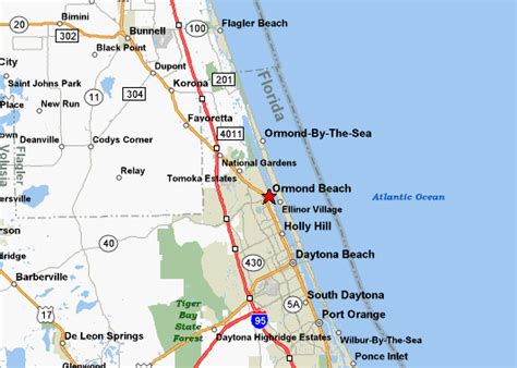 Street Map Of Ormond Beach Florida - Florida Gulf Map