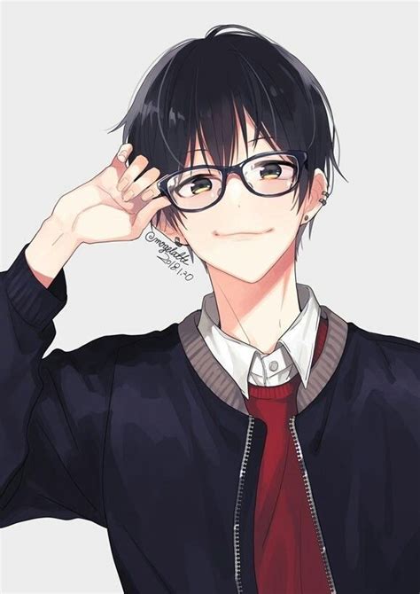 Handsome Anime Boy With Glasses And Black Hair - Anime Wallpaper HD