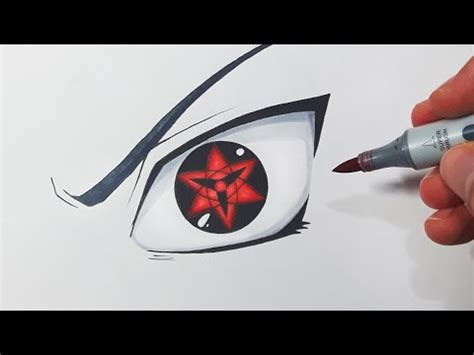 How To Draw Sasuke's Eternal Mangekyou Sharingan - Step By Step ...