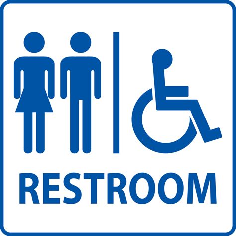 Handicap Toilet Sign Vector