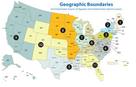 Map US District Courts | Doctors of Courage