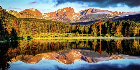 Rocky Mountain Peak Panoramic Landscape - Estes Park Colorado ...