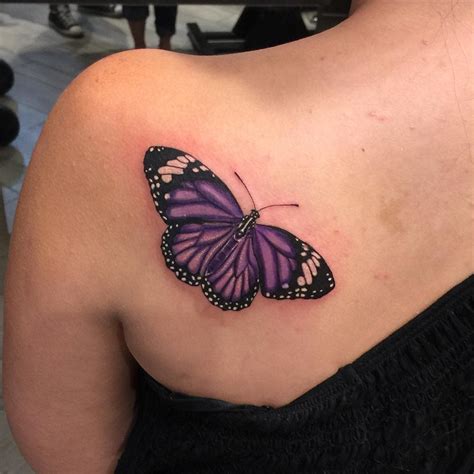 Top 61 Best Purple Butterfly Tattoo Ideas - [2021 Inspiration Guide]