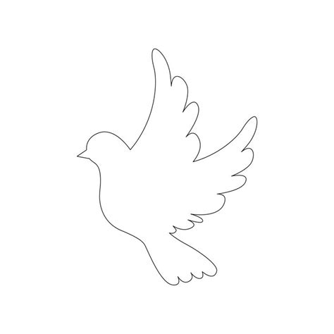 Holy Spirit Dove Template Printable in 2022 | Holy spirit dove ...