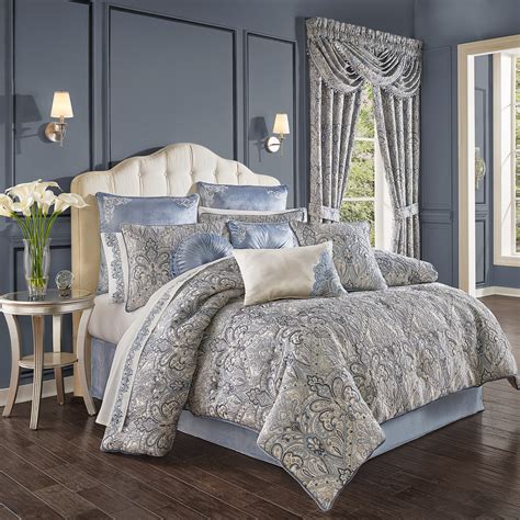 J Queen Alexis Powder Blue 4-Piece Comforter Set – Latest Bedding