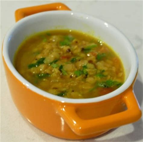 Tempered Yellow Lentil Soup - Healthy Indian