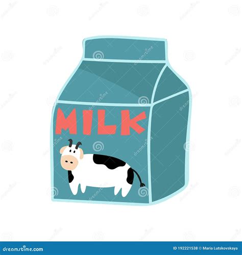 Cartoon Cow Milk Packaging Royalty-Free Stock Photo | CartoonDealer.com ...