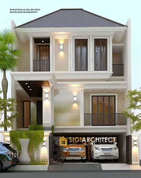 MODEL RUMAH TINGKAT 3 LANTAI BALI TROPIS