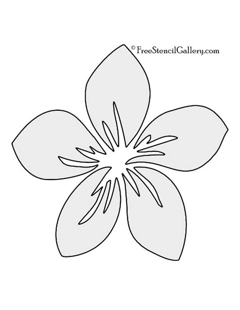 Flower Template Printable Stencil