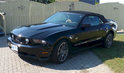 Black 2010 Ford Mustang GT Convertible