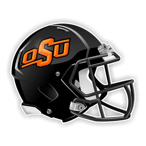 OSU Oklahoma State University Cowboys Black Football Helmet Precision ...