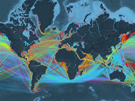 SHIPMAP: VIZUALIZARE INCREDIBILĂ A TRAFICULUI NAVAL GLOBAL | Seaman