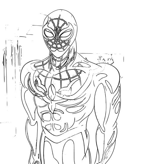 Ultimate Spiderman Miles Morales Coloring Pages (9 Printable Sheets ...