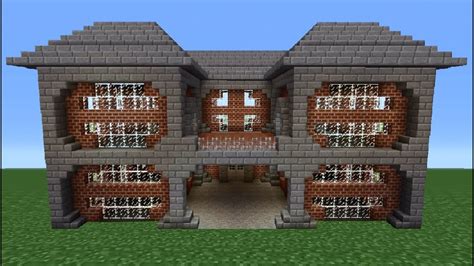 Minecraft Tutorial: Brick House - 2 - YouTube